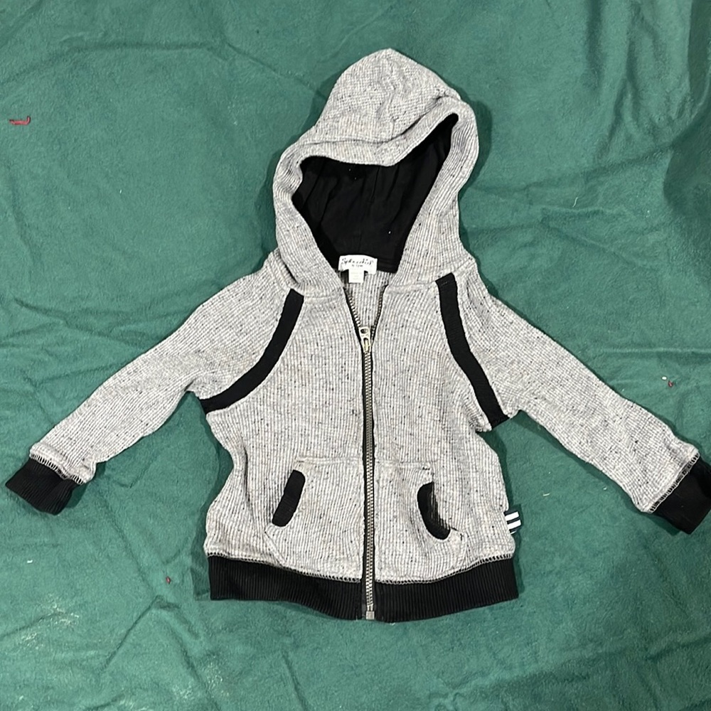 Zip up hoodie jacket. 6-12 mos